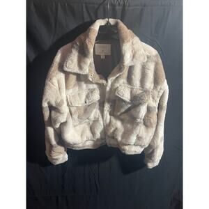 Ashley By 26 International Faux Fur Jacket Size Medium New